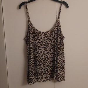Playful leopard cami